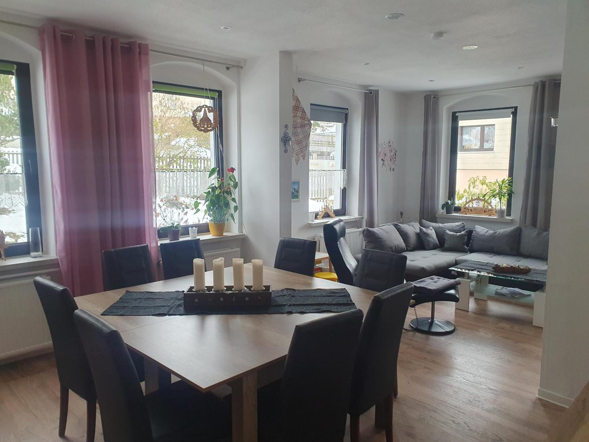 Familienfreundliche Ferienwohnung Erzgebirge Schneeberg  Extérieur photo